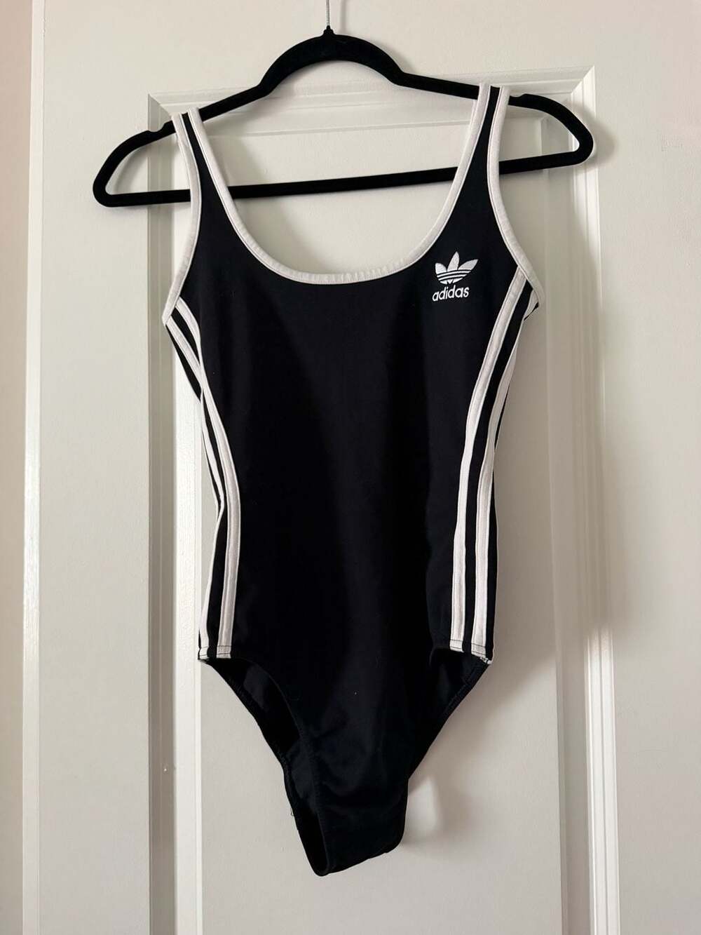 Adidas Originals 3-Stripes Black White Bodysuit